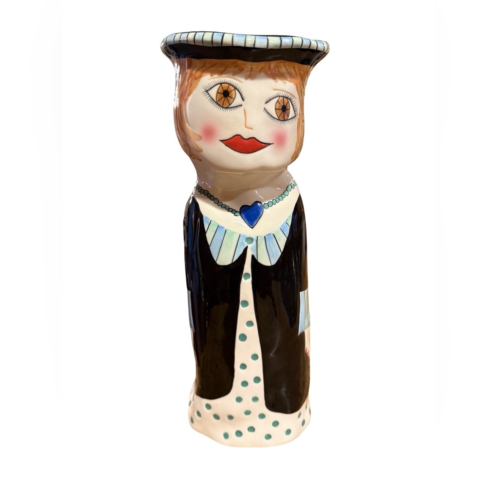 Bella Casa "Millie" Susan Paley Tall Lady Vase approx 10 1/2"